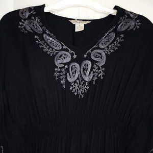 Fun & Flirt Women - Bat sleeve - Elastic - Embroidery - Small